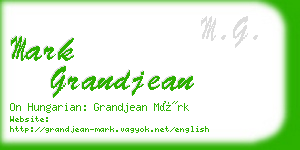 mark grandjean business card